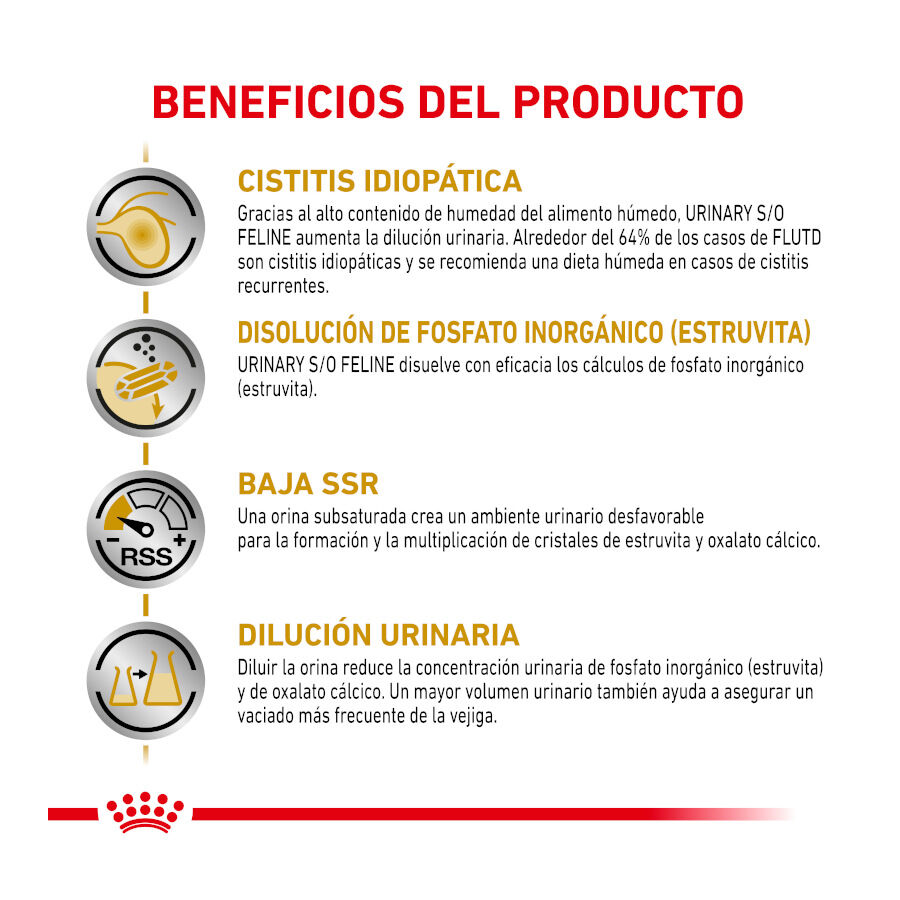 12 sobres x 85 g Royal Canin Adult Veterinary Urinary mousse sobre para gatos, , large Imagen numero 3