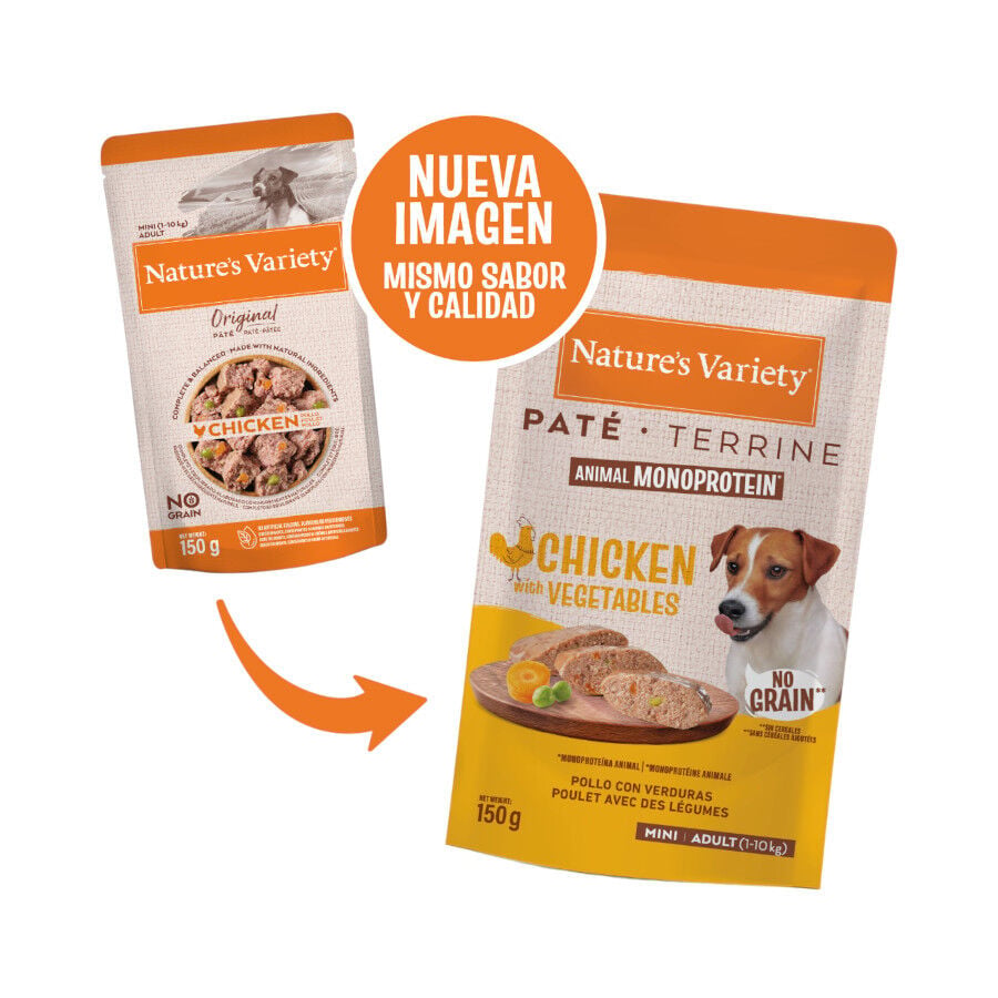 150 g Nature's Variety Original Mini Adult pollo sobre para perros, , large indicador imagen numero 2