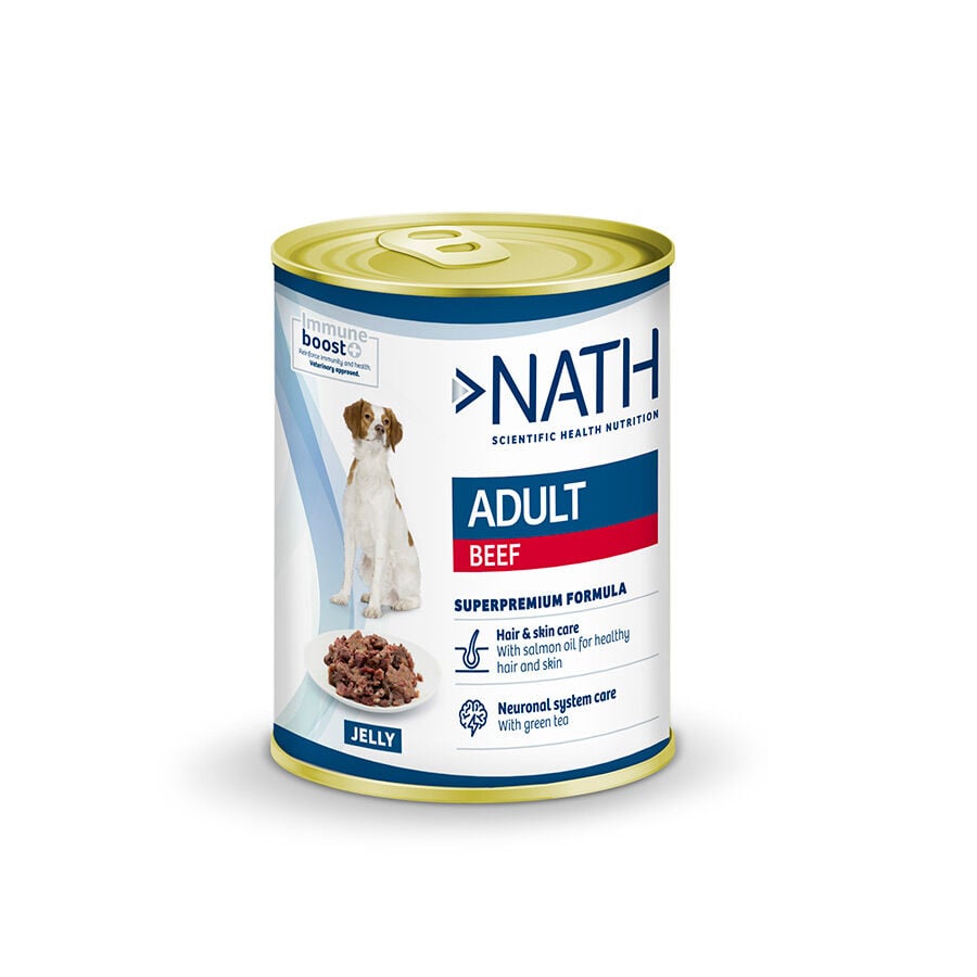 400 g Nath Adult Ternera en gelatina lata para perros, , large Imagen numero 1
