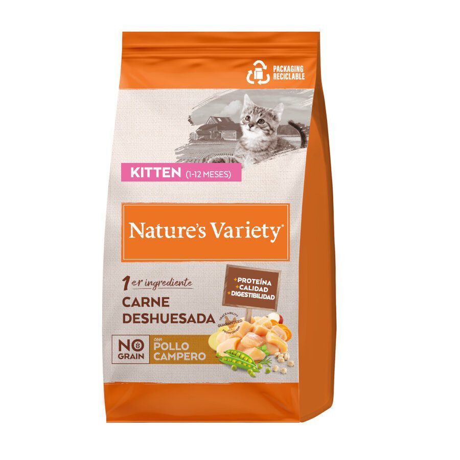 7 kg Nature's Variety No Grain Kitten Pollo pienso para gatos, , large indicador imagen numero 1
