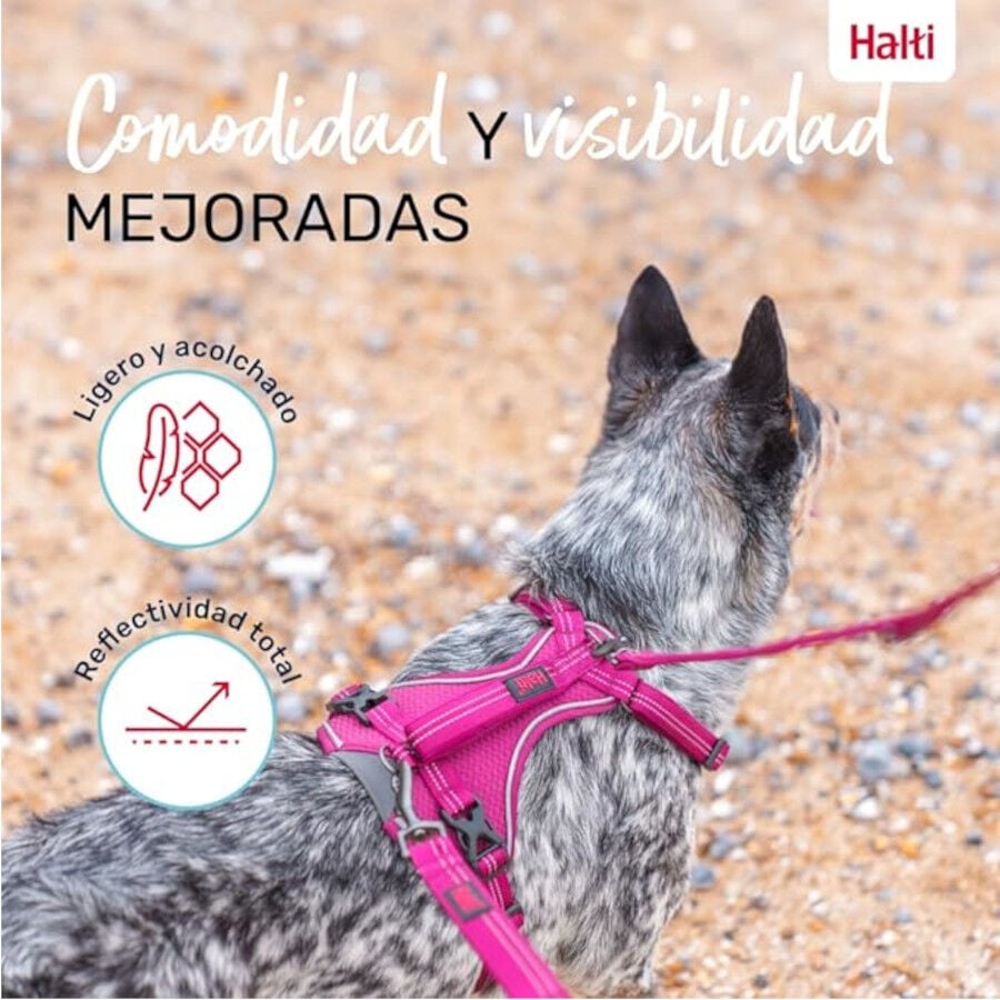 Halti arn&eacute;s anat&oacute;mico con asa magenta para perros, , large indicador imagen numero 5