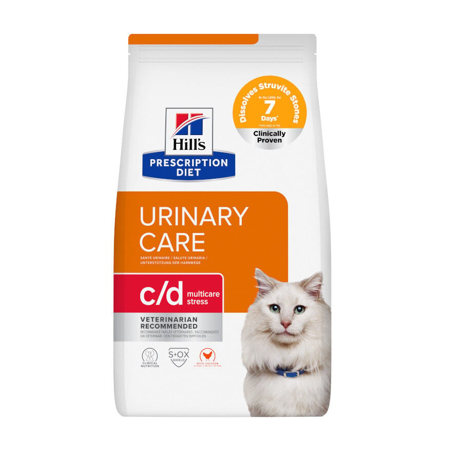 12 kg Hill's Prescription Diet Urinary Care c/d multicare stress pollo pienso para gatos, , large indicador imagen numero 1