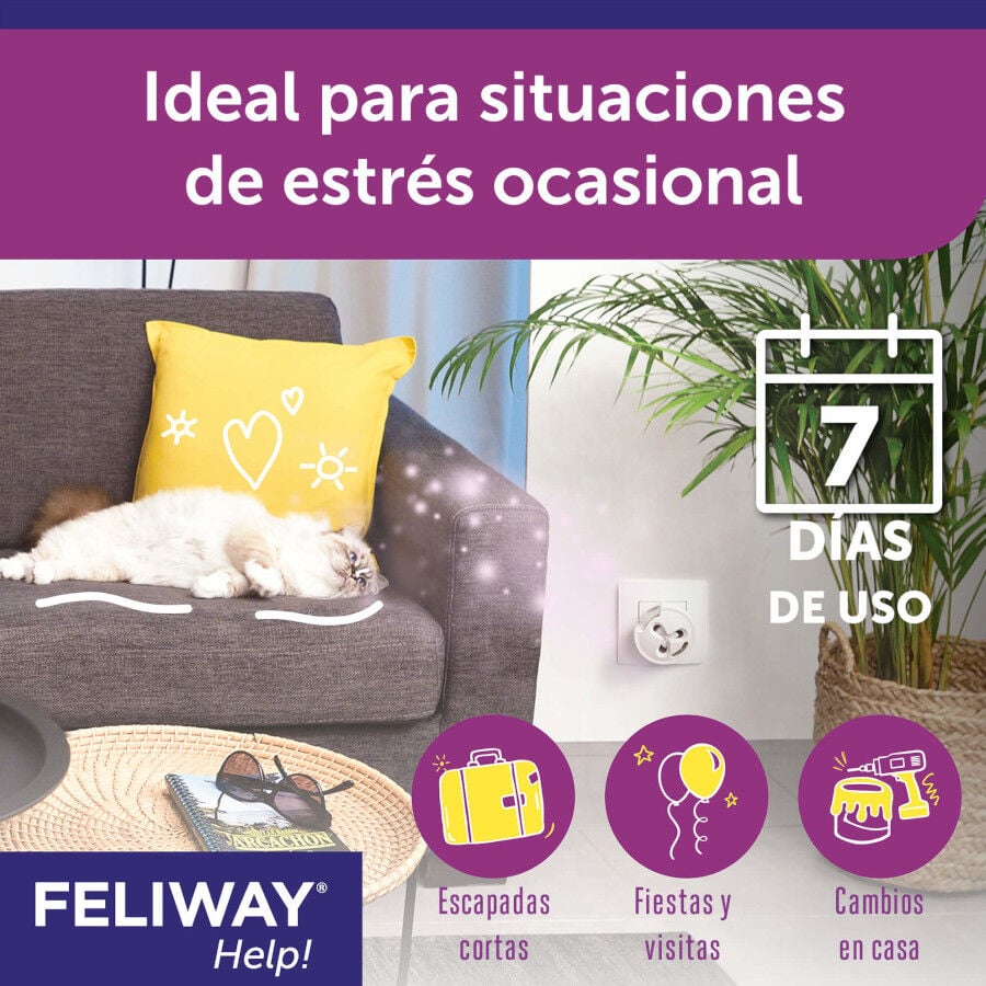 Feliway Help Difusor y Recambio con feromonas para el estr&eacute;s ocasional, , large indicador imagen numero 2