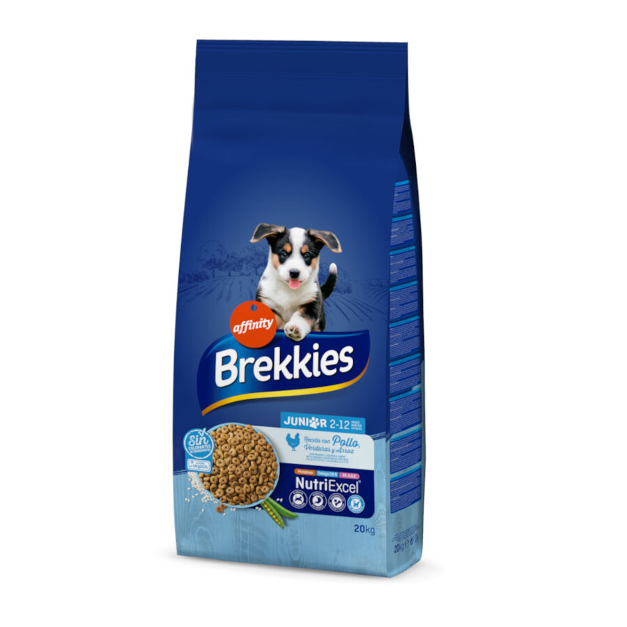 20 kg Affinity Brekkies Junior Pollo pienso para perros, , large Imagen numero 1