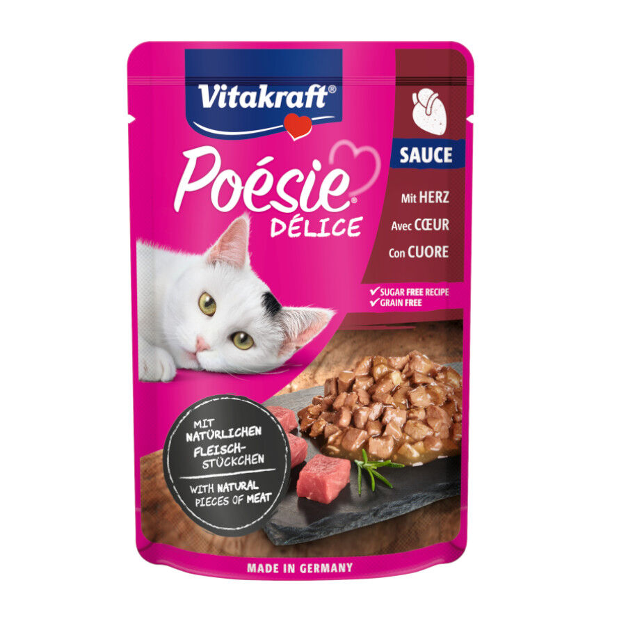 Vitakraft Po&eacute;sie Trozos de Coraz&oacute;n sobre en salsa para gatos