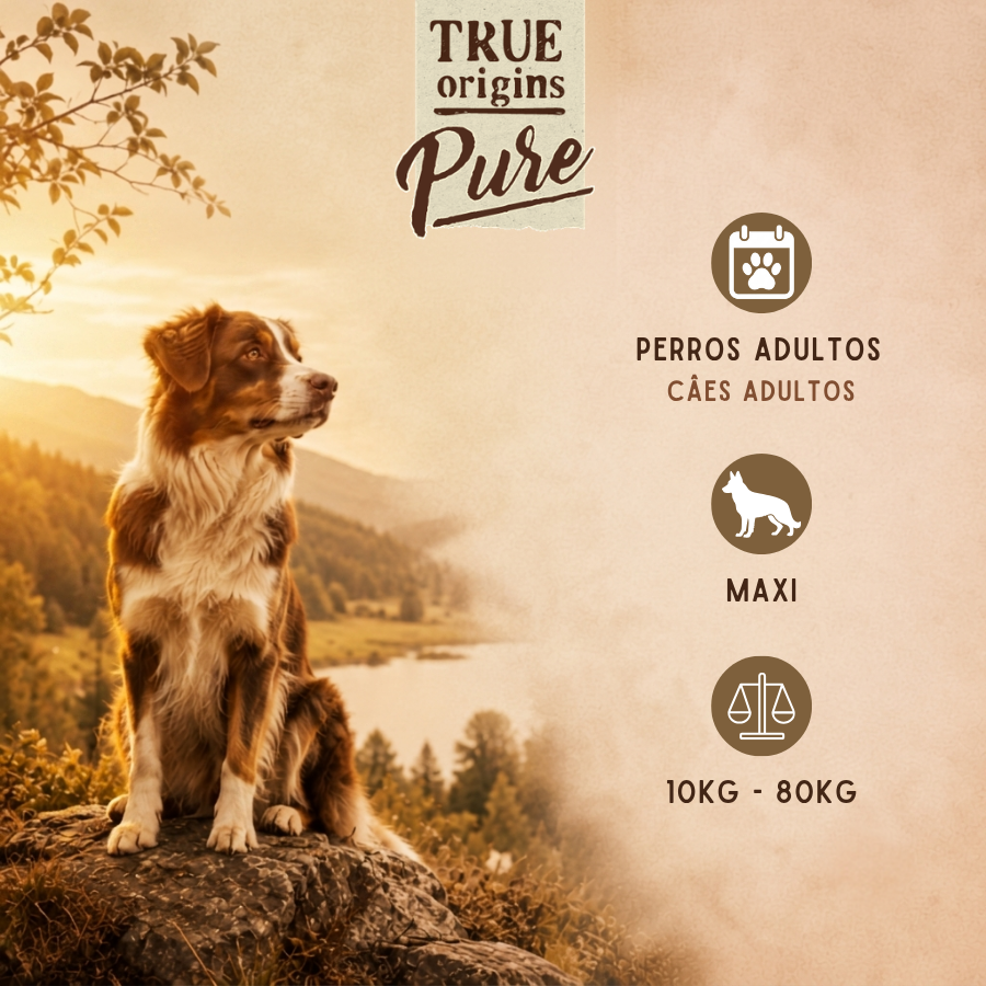 12 kg True Origins Pure Grain Free Adult Maxi Pollo pienso para perros, , large indicador imagen numero 3