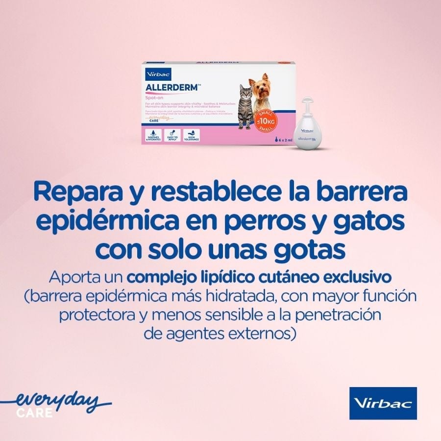 Virbac Allerderm spot on Pipetas dermatol&oacute;gicas para el cuidado de la piel Perros y Gatos., , large indicador imagen numero 4