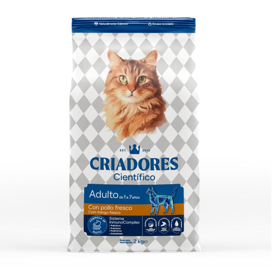 2 kg Criadores Cient&iacute;fico Adulto Pollo pienso para gatos, , large Imagen numero 1