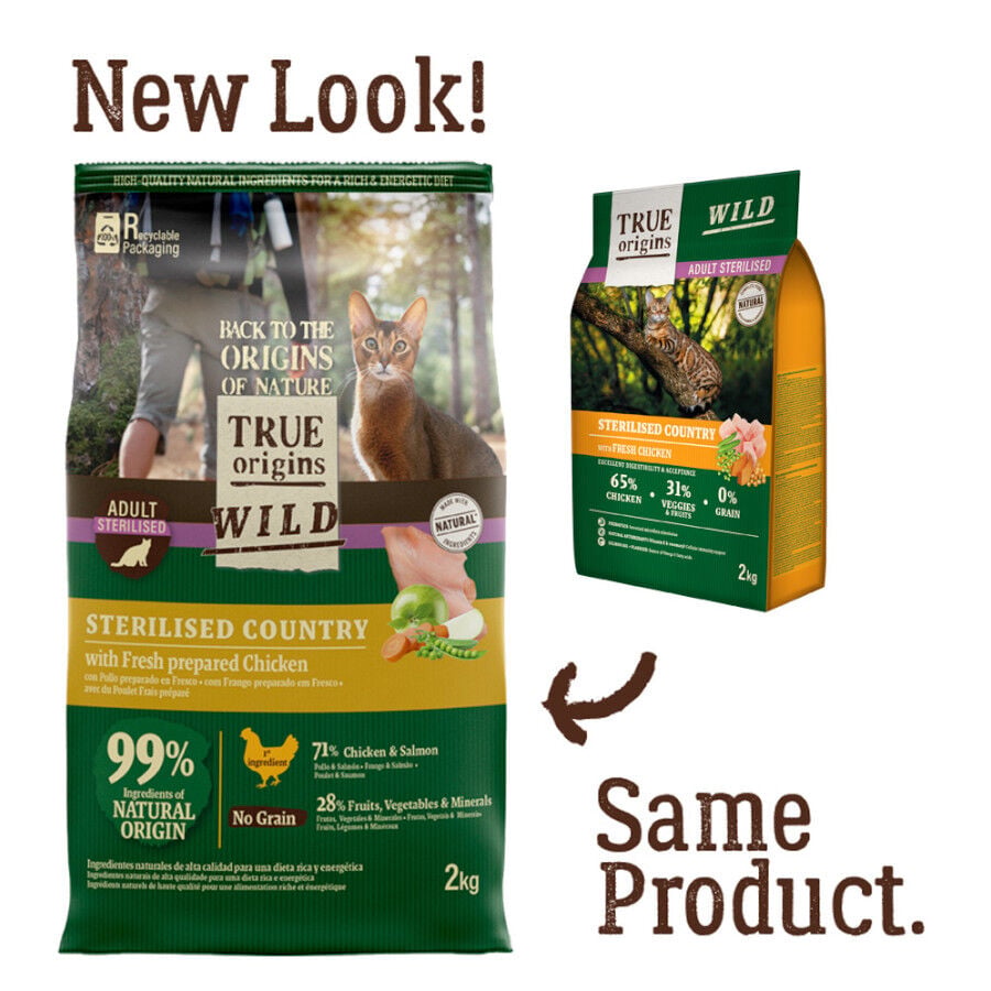True Origins Wild Adult Sterilised Pollo Pienso para gatos