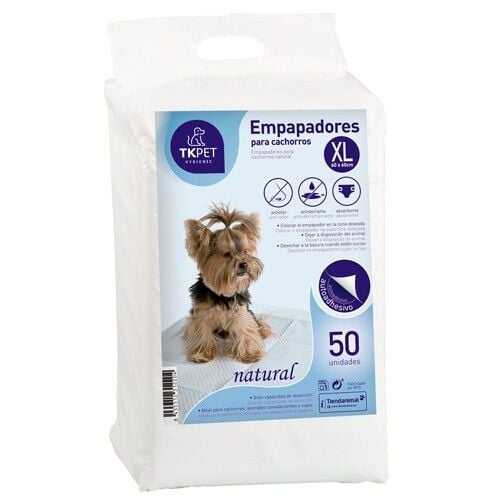 TK-Pet XL Natural empapadores para perro cachorro Imagen numero 1