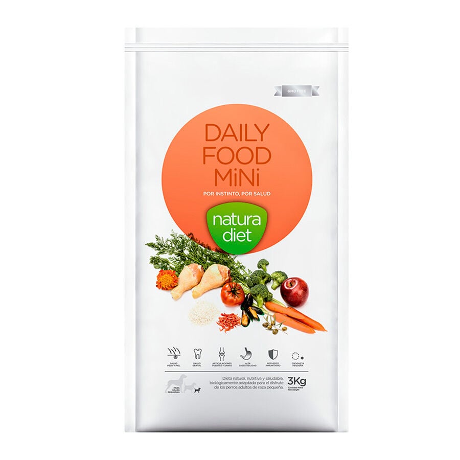 3 kg Natura Diet Adult Mini Daily Food Pollo pienso para perros, , large Imagen numero 1