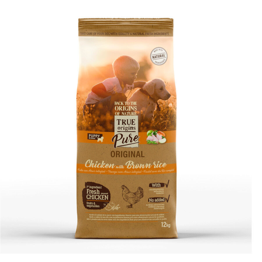 12 kg True Origins Pure Puppy Pollo pienso para perros, , large indicador imagen numero 1
