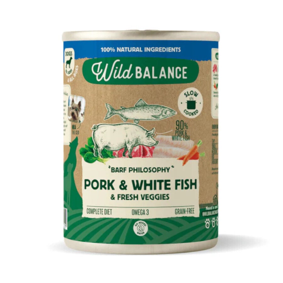 400 g Wild Balance Merluza y Cerdo lata para perros, , large Imagen numero 1