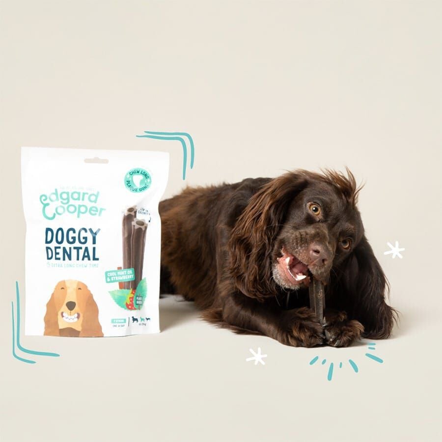 7 barritas Edgard & Cooper Barritas Dentales Fresa y Menta snack para perros grandes, , large indicador imagen numero 3