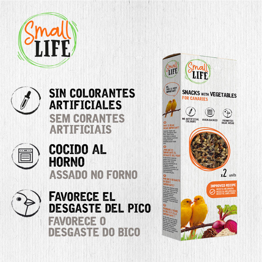 2 barritas Small Life Barritas Snack con Vegetales para canarios, , large indicador imagen numero 3