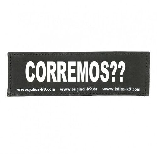 Julius K9 Corremos?? Etiqueta para arn&eacute;s de perro Imagen numero 1