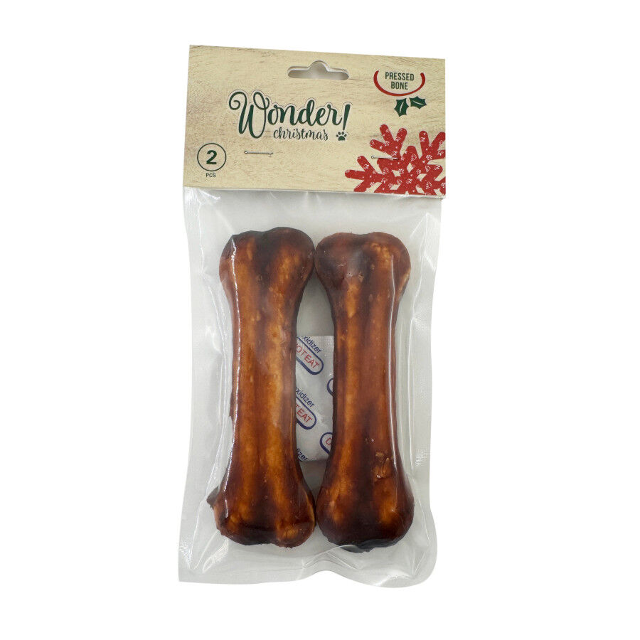 2 huesos Wonder Christmas Hueso Prensado para perros, , large indicador imagen numero 3