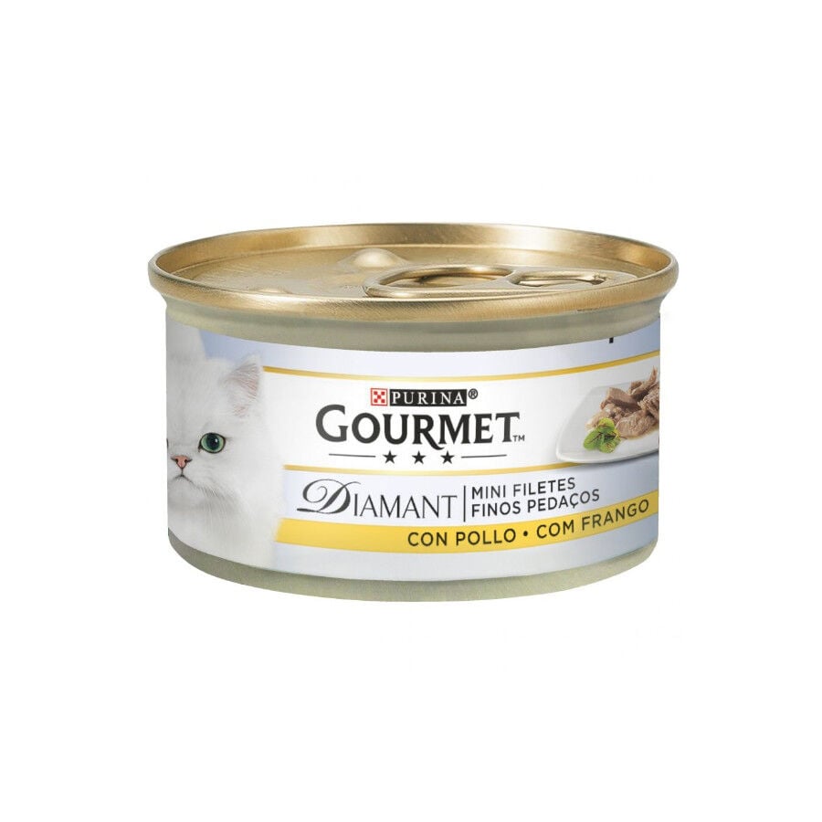 85 g Gourmet Diamant Filetes de Pollo lata para gatos , , large Imagen numero 1