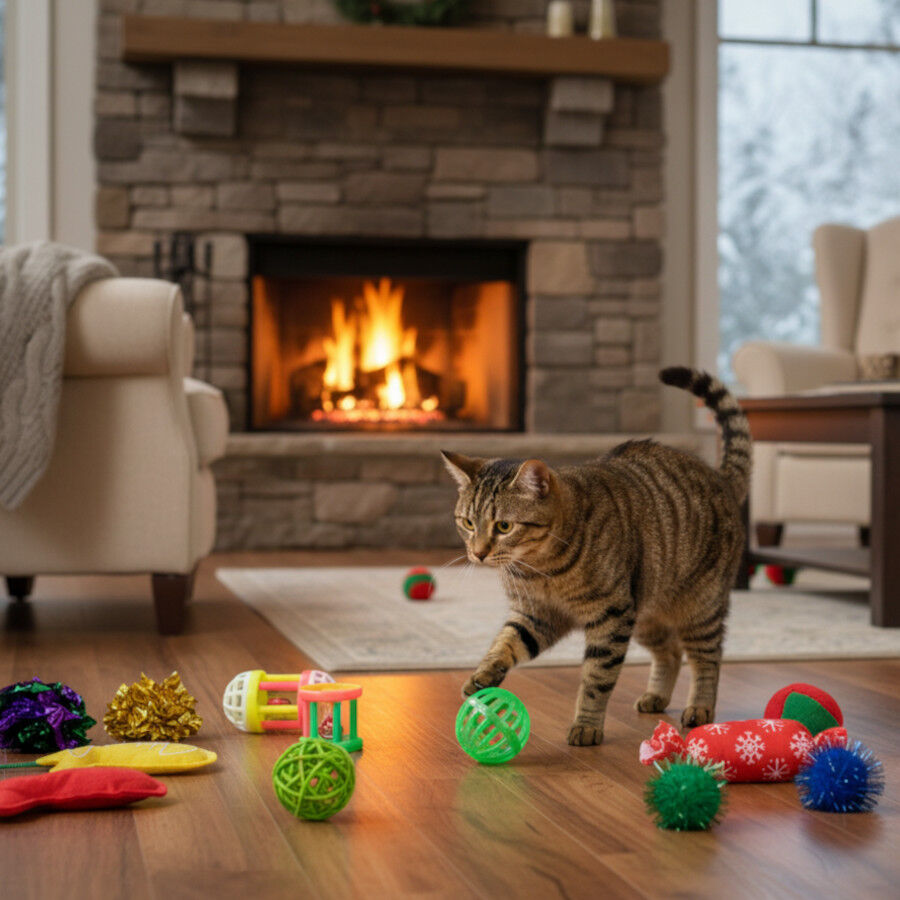 Wonder Christmas Caja de Juguetes Sorpresa Navide&ntilde;os para gatos, , large Imagen numero 3