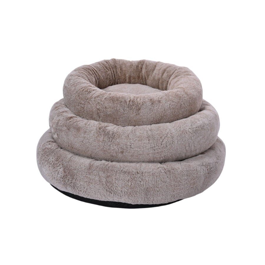Lebby cama suave redonda beige para perros, , large Imagen numero 6