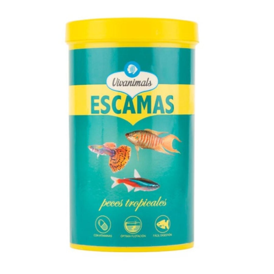 Vivanimals comida en escamas para peces tropicales Imagen numero 1