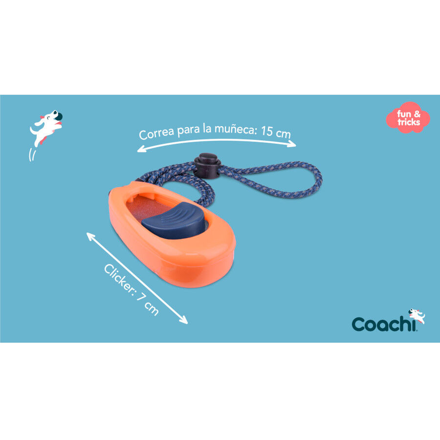 Coachi clicker de adiestramiento naranja para perros, , large Imagen numero 4