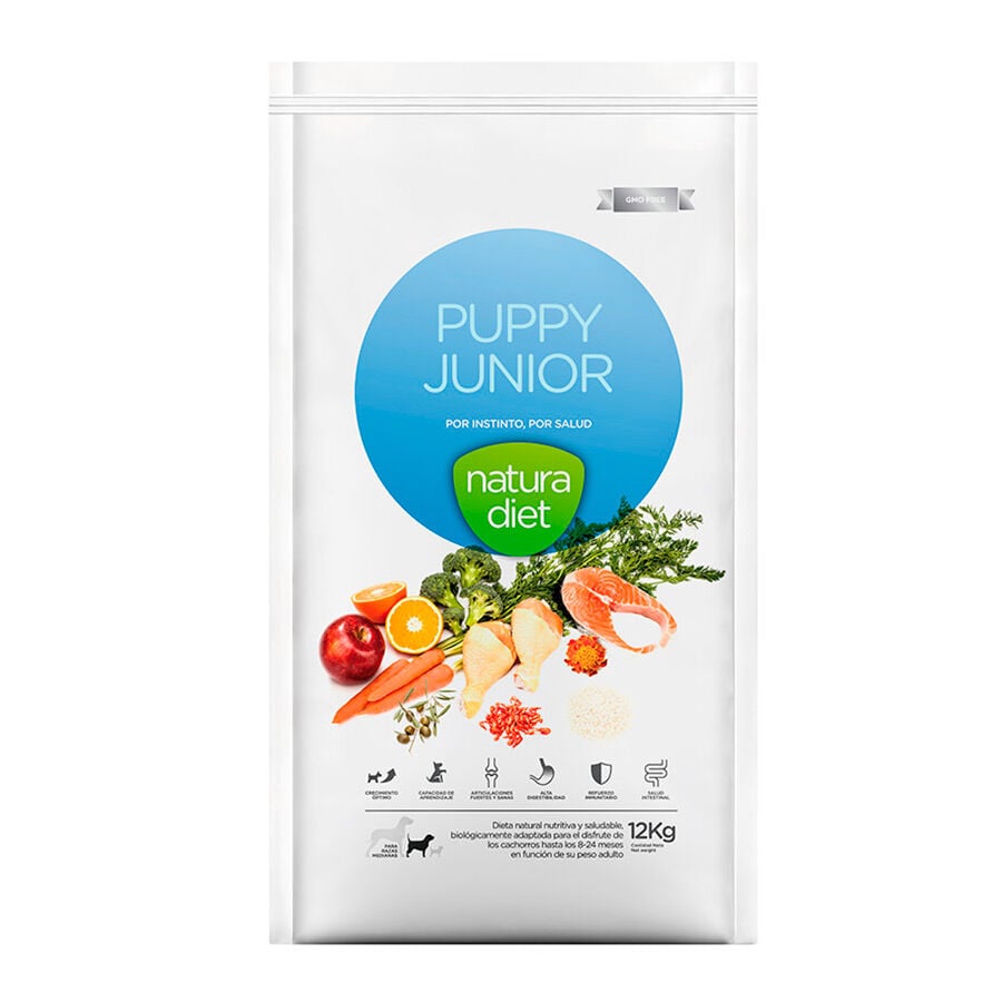 12 kg Natura Diet Puppy Junior pienso para perros, , large Imagen numero 1