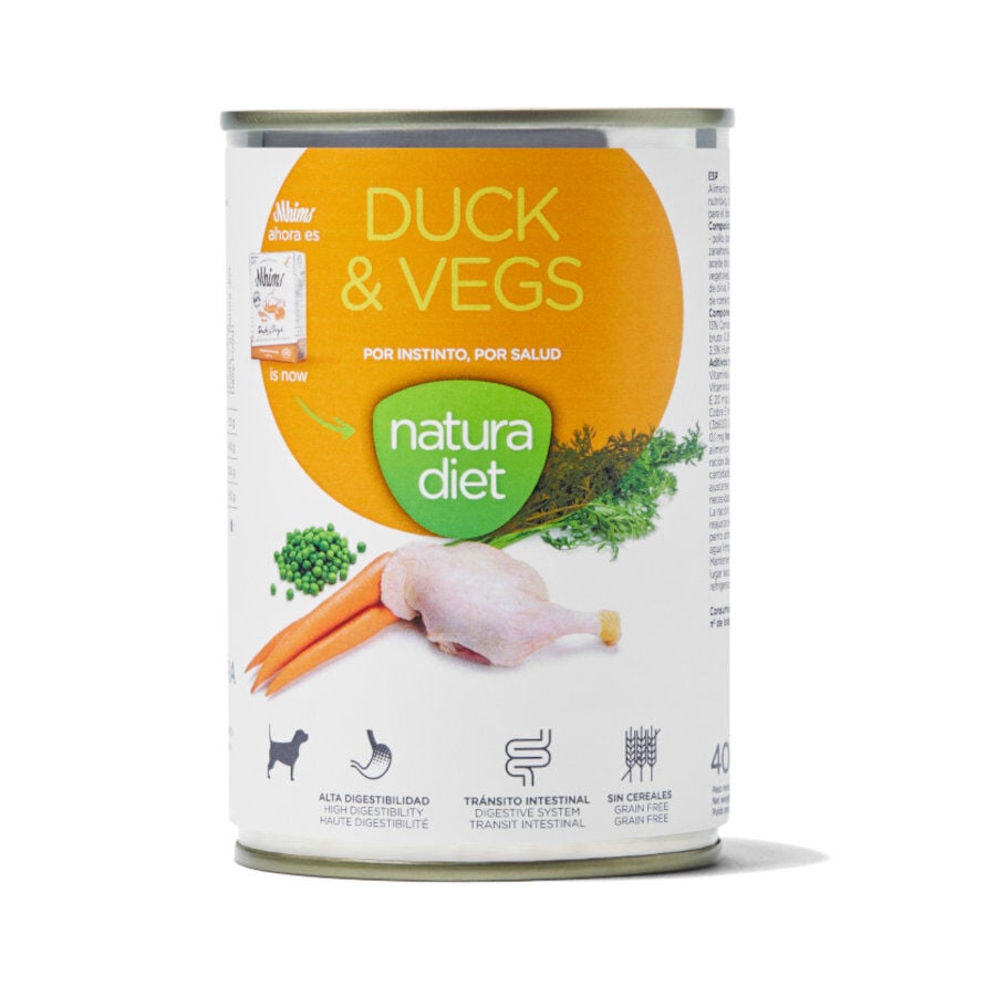 400 g Natura Diet Pato y Verduras latas para perros, , large Imagen numero 1