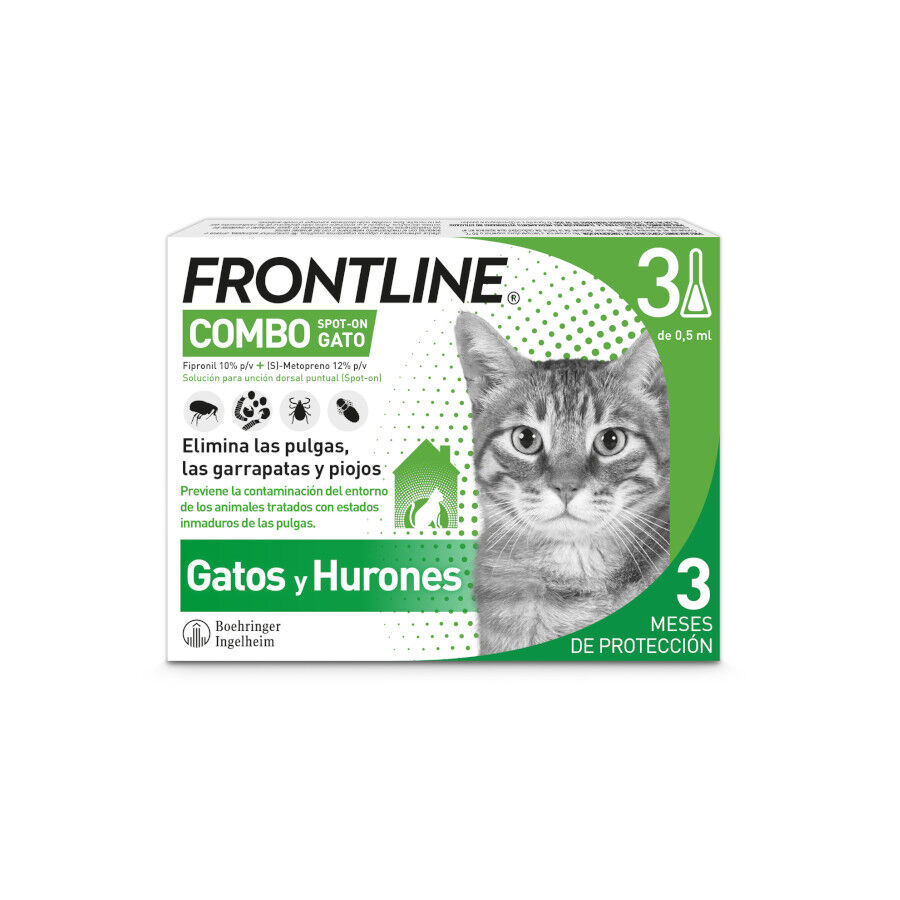 Frontline Combo Pipetas Antiparasitarias para gatos y hurones, , large Imagen numero 1