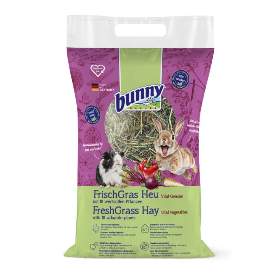 Bunny heno fresco con vegetales indicador imagen numero 1