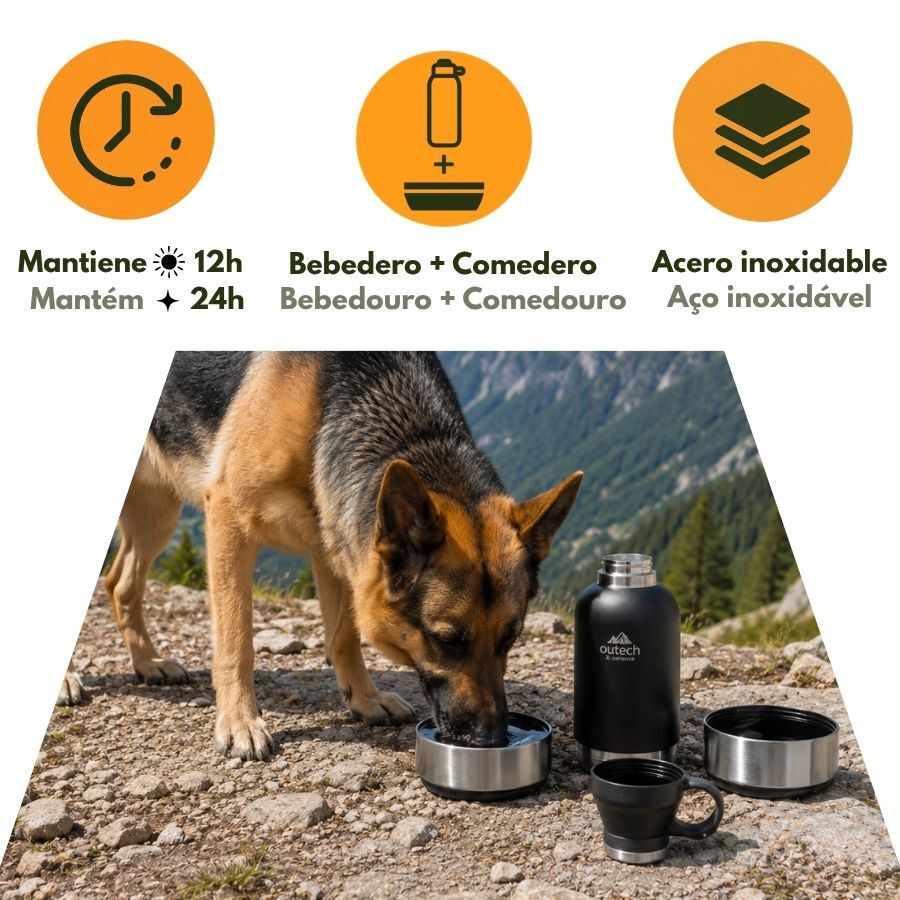 Outech X-perience Botella y Bebedero para perros, , large Imagen numero 5