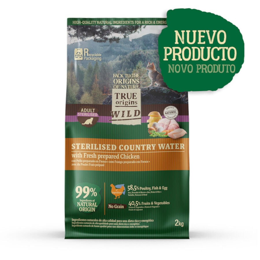 6 kg True Origins Wild Esterilizado Country Water Pollo pienso para gatos, , large Imagen numero 1