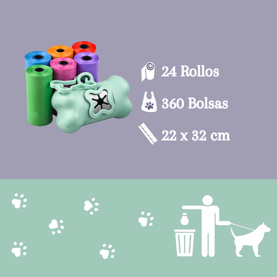 Nice Care Pack Dispensador Bolsitas Rollos para perros, , large indicador imagen numero 3