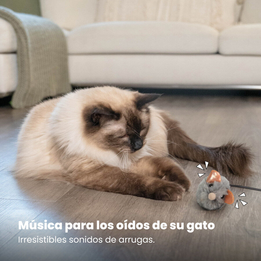 Catstages Squeaky Squeaky Gris Rat&oacute;n de Juguete con Catnip para gatos, , large Imagen numero 2