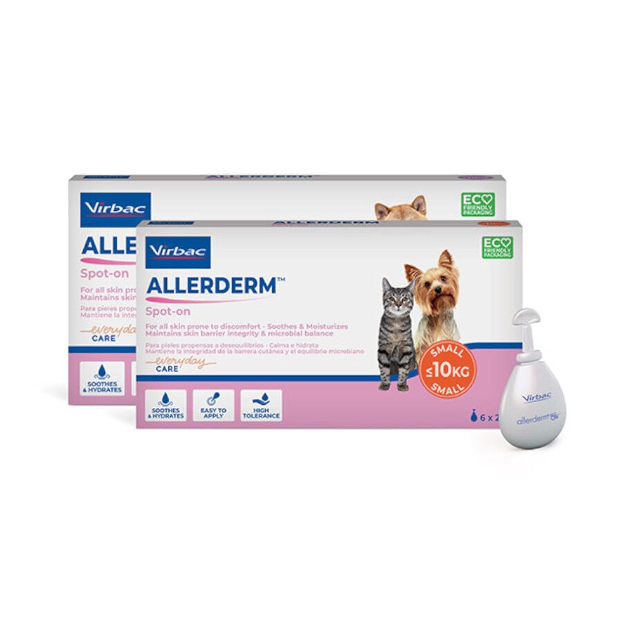 Virbac Allerderm spot on Pipetas dermatol&oacute;gicas para el cuidado de la piel Perros y Gatos.