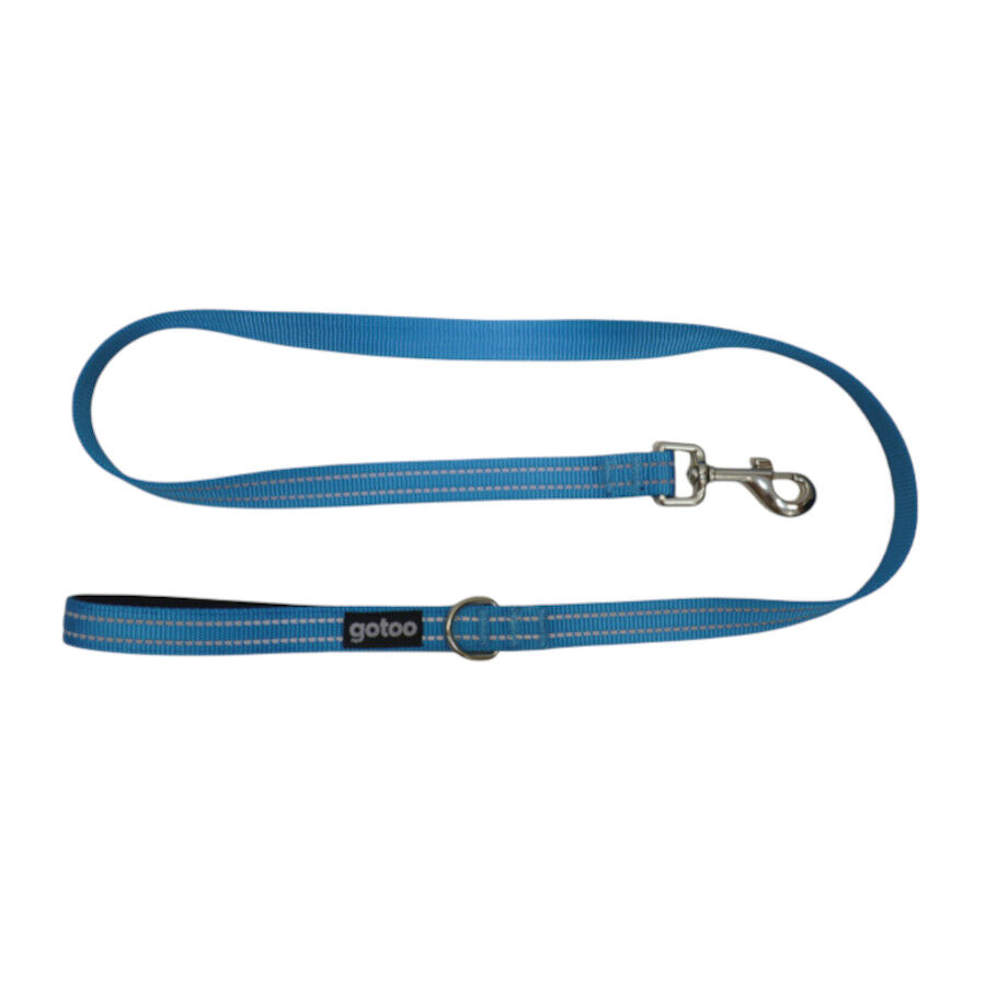 Gotoo Correa de nylon reflectante azul para perros, , large Imagen numero 1