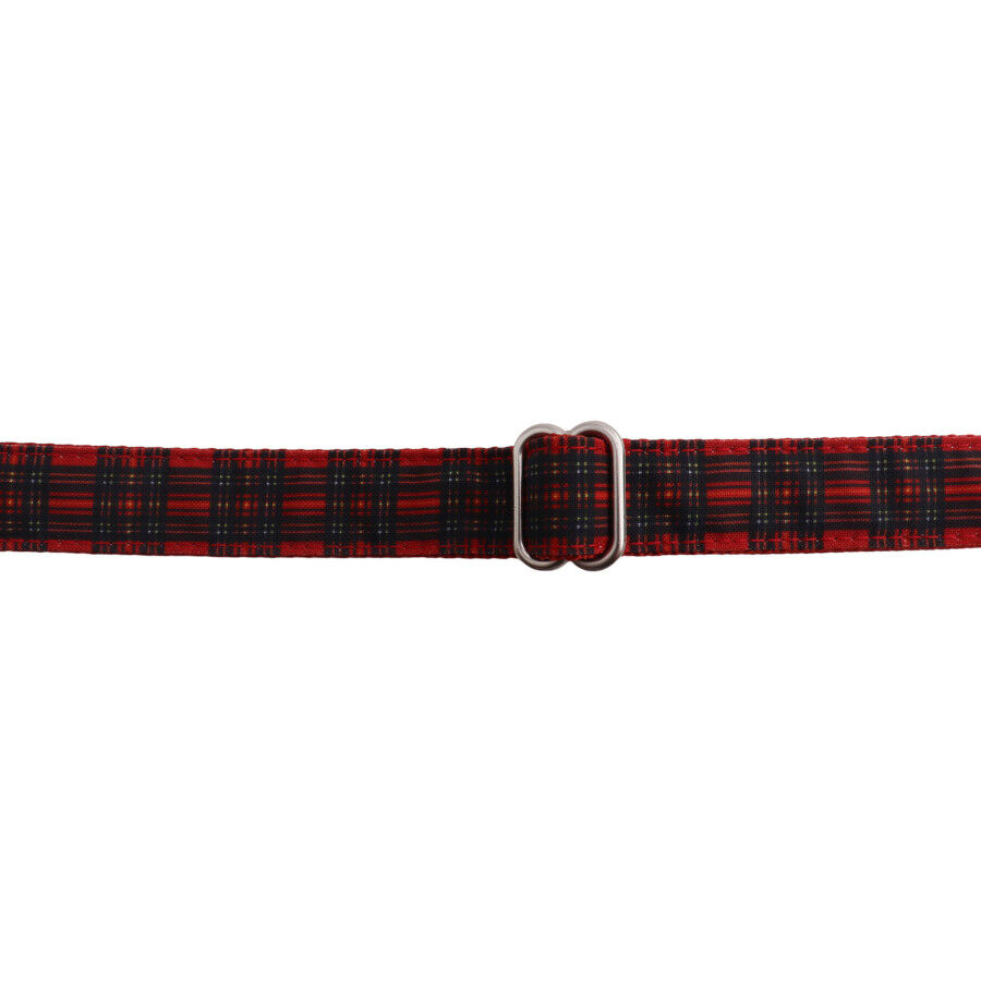 Gotoo Collar estampado tart&aacute;n rojo para perros, , large indicador imagen numero 3