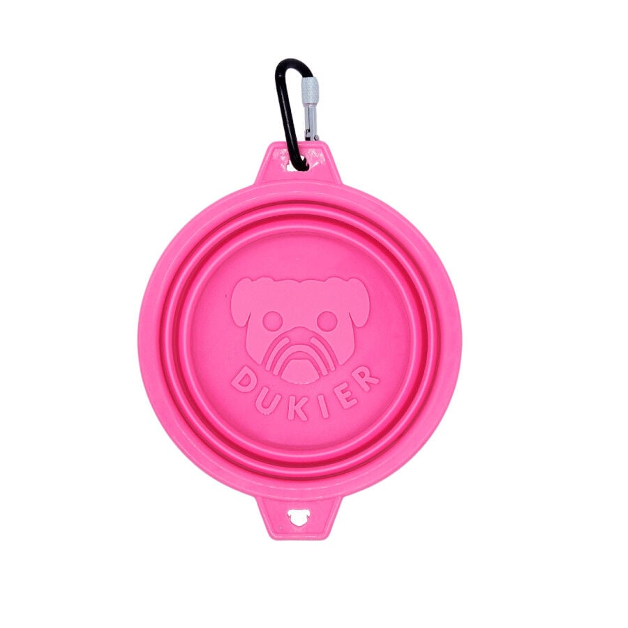 Dukier Bebedero Rosa Plegable para perros, , large indicador imagen numero 3
