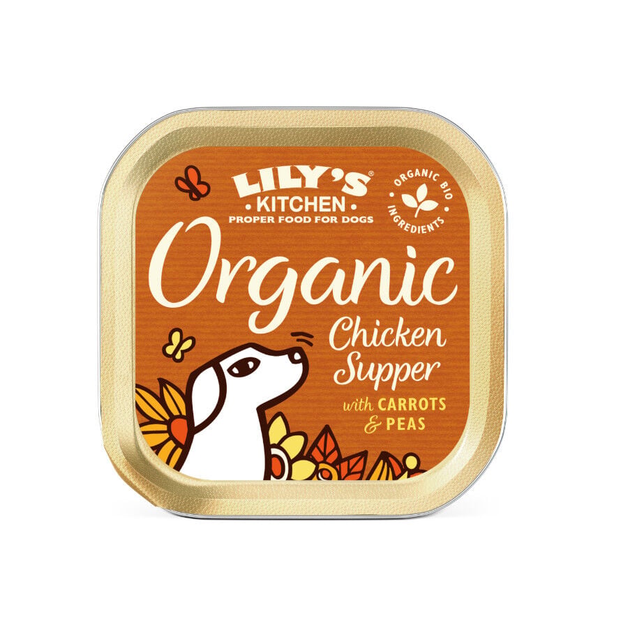 150 g Lily's Kitchen Organic pollo tarrina para perros, , large Imagen numero 1