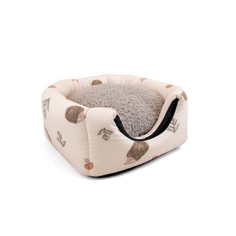 Leeby Cama Cueva Estampado de Erizos para gatos, , large indicador imagen numero 3