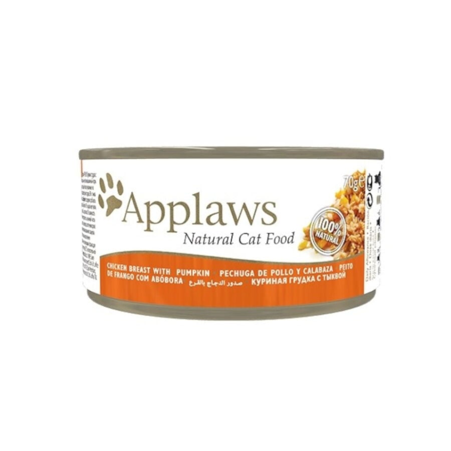 70 g Applaws Pollo y Calabaza lata para gatos, , large indicador imagen numero 3