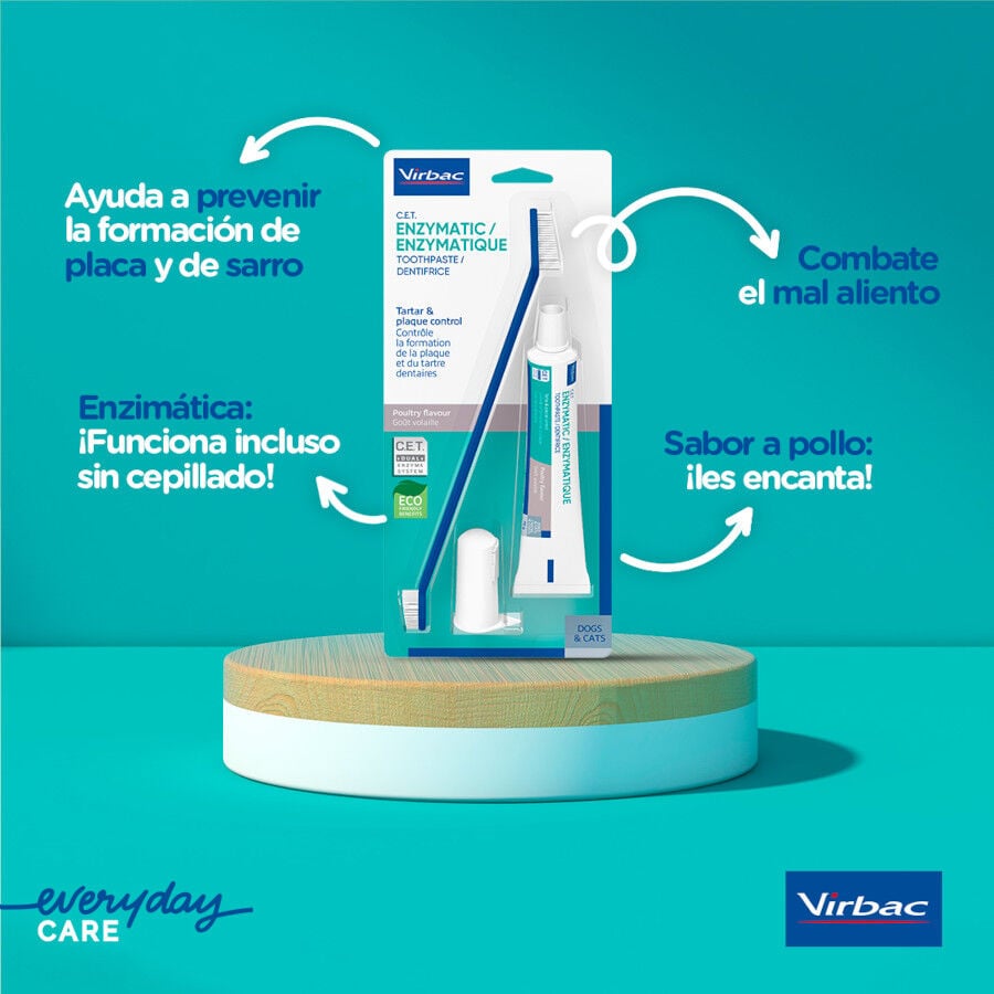 Virbac C.E.T Kit Dent&iacute;frico Enzim&aacute;tico para perros, , large Imagen numero 2
