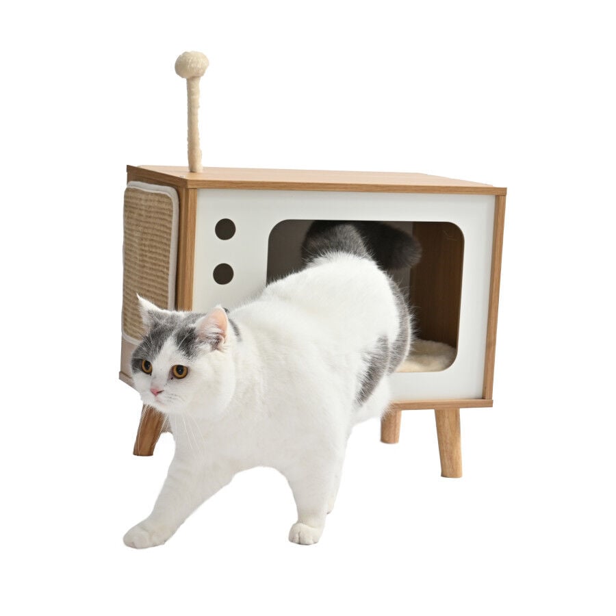 Leeby Thierre TV cama nido rascador  para gatos, , large Imagen numero 9