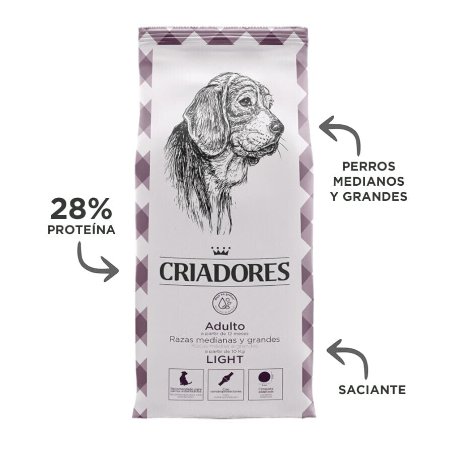 15 kg Criadores Adulto Light pienso para perros de raza grande y mediana, , large indicador imagen numero 4