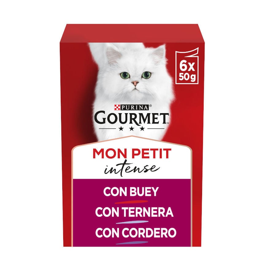 6 sobres x 50 g Gourmet Mon Petit Selecci&oacute;n Carnes en salsa sobre para gatos, , large indicador imagen numero 1