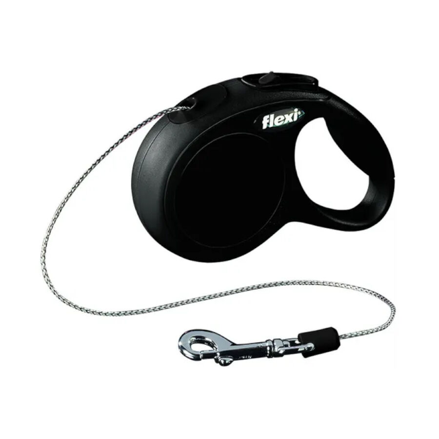 Flexi New Classic Correa Extensible Negra para gatos, , large indicador imagen numero 2