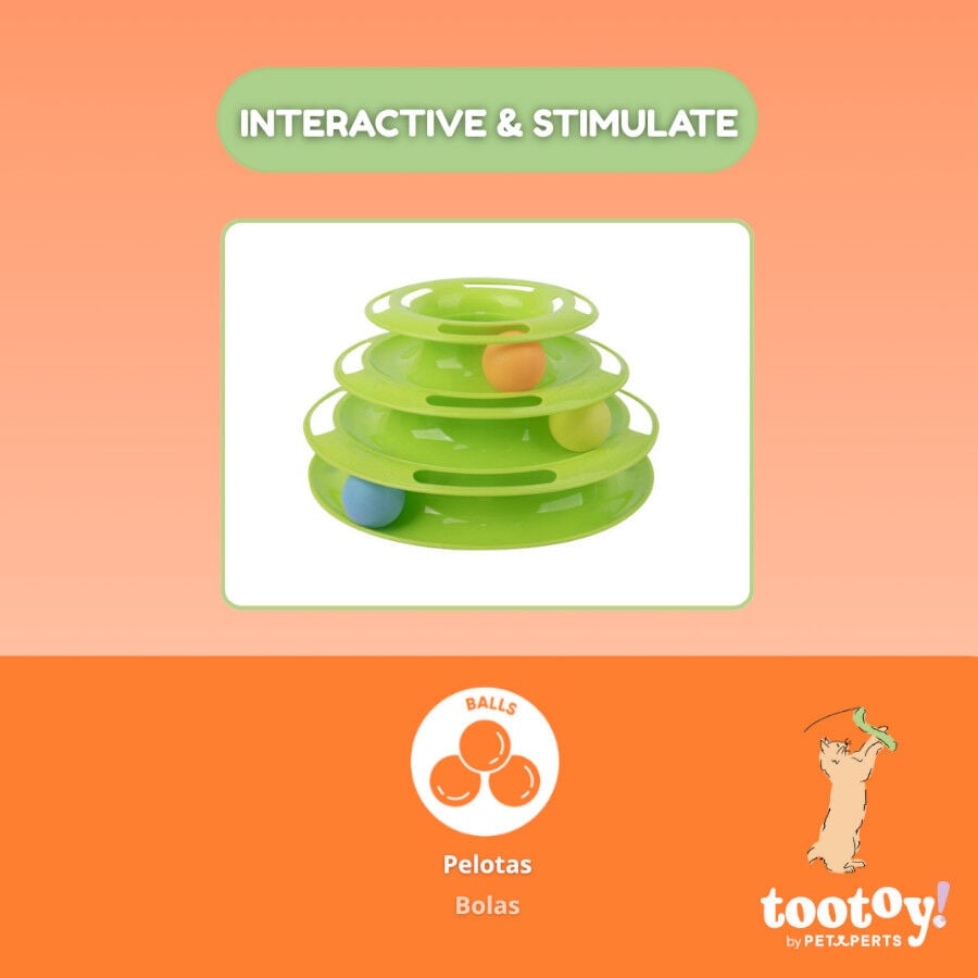 Tootoy! Torre de Pelotas interactivas para gatos, , large indicador imagen numero 3