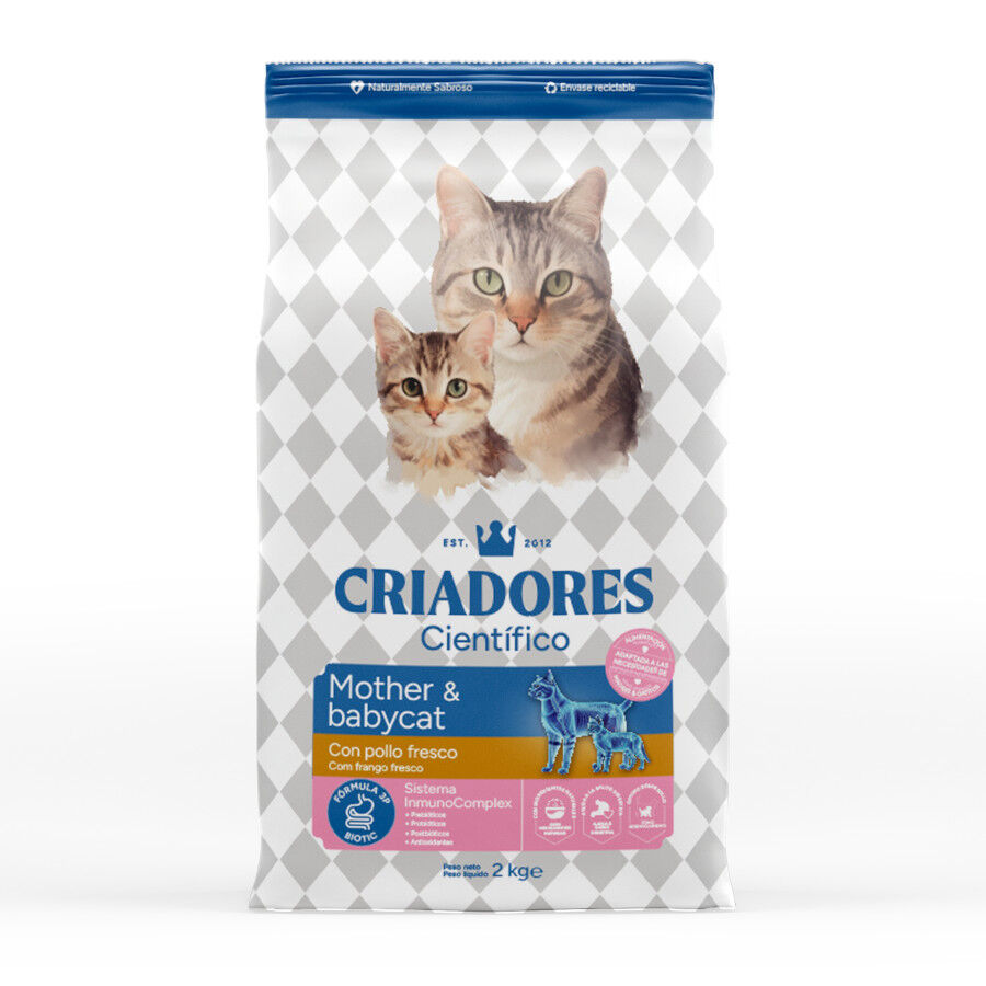 2 kg Criadores Cient&iacute;fico Mother & Baby Cat pollo pienso para gatos, , large Imagen numero 1
