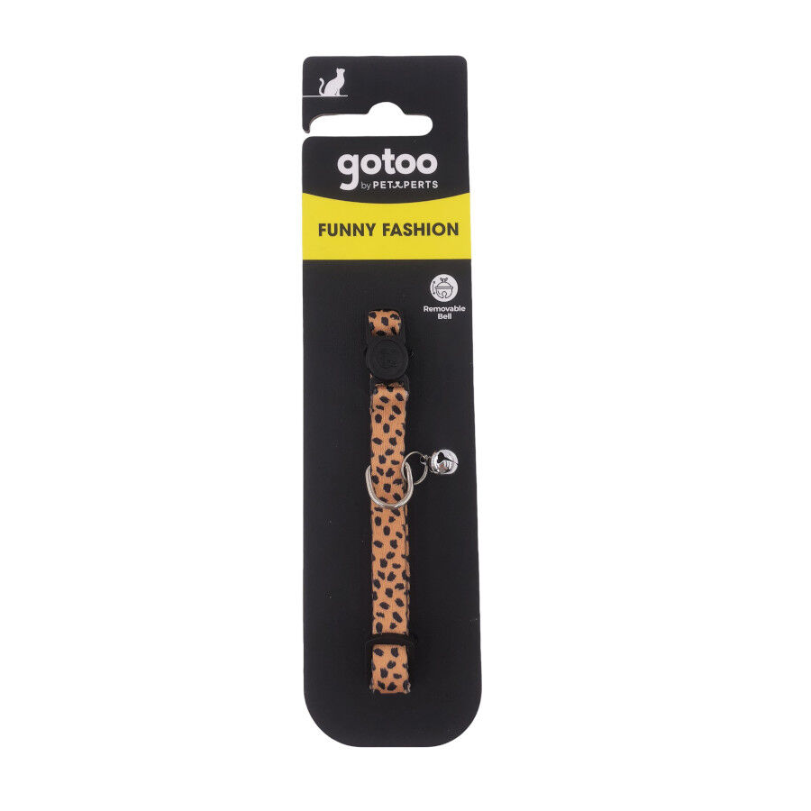 Gotoo Collar estampado leopardo para gatos, , large Imagen numero 4