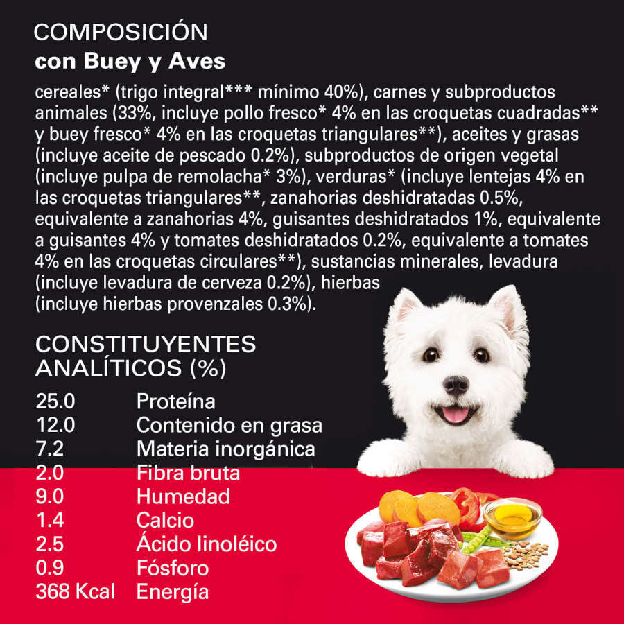 1.4 kg Cesar Buey y Aves Frescas pienso semih&uacute;medo para perros, , large Imagen numero 2